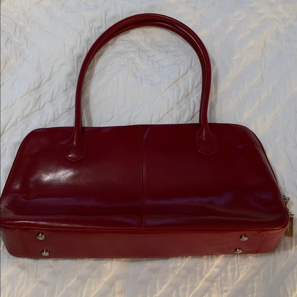 HOBO International red small shoulder bag Y2K leather classic - Picture 5 of 15